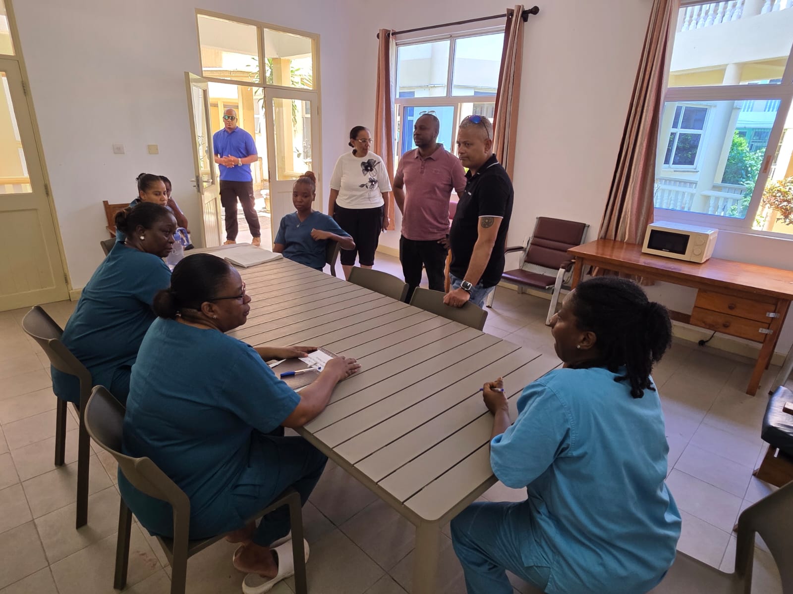 VP leads visit to health facilities to review conditions and needs