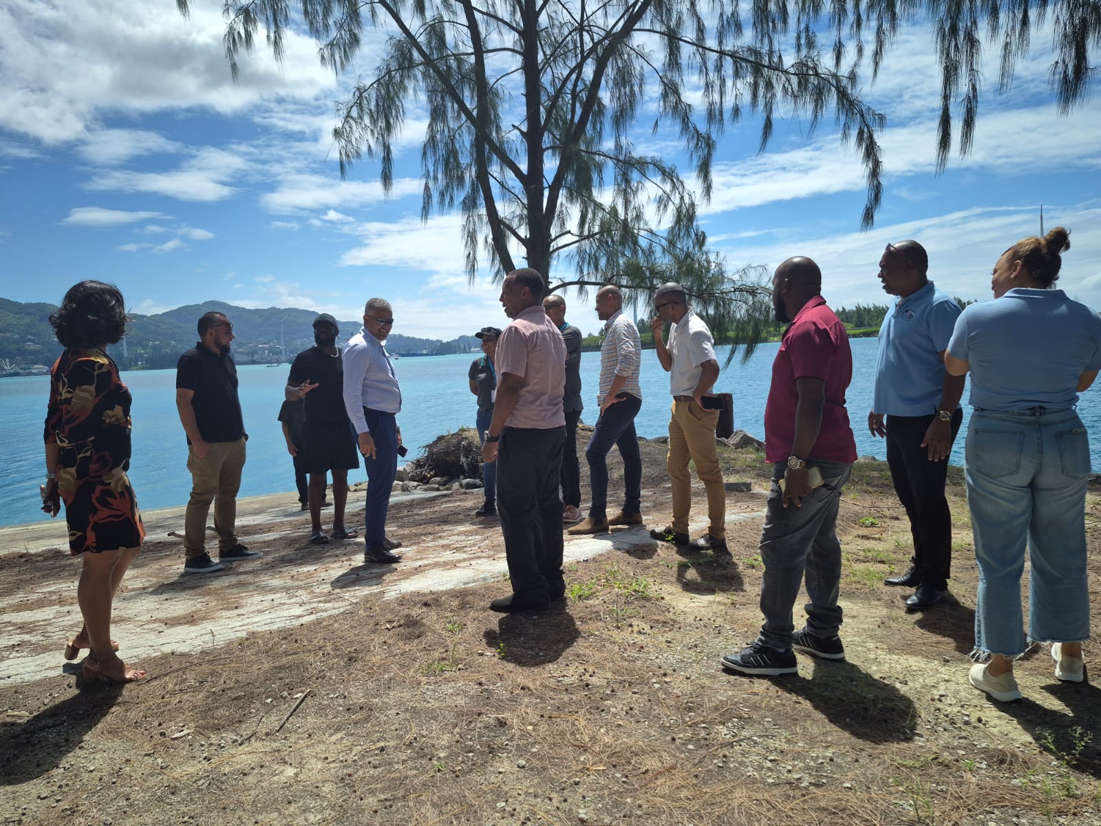 Vice President Sebastien Pillay visits Ste Anne Jetty