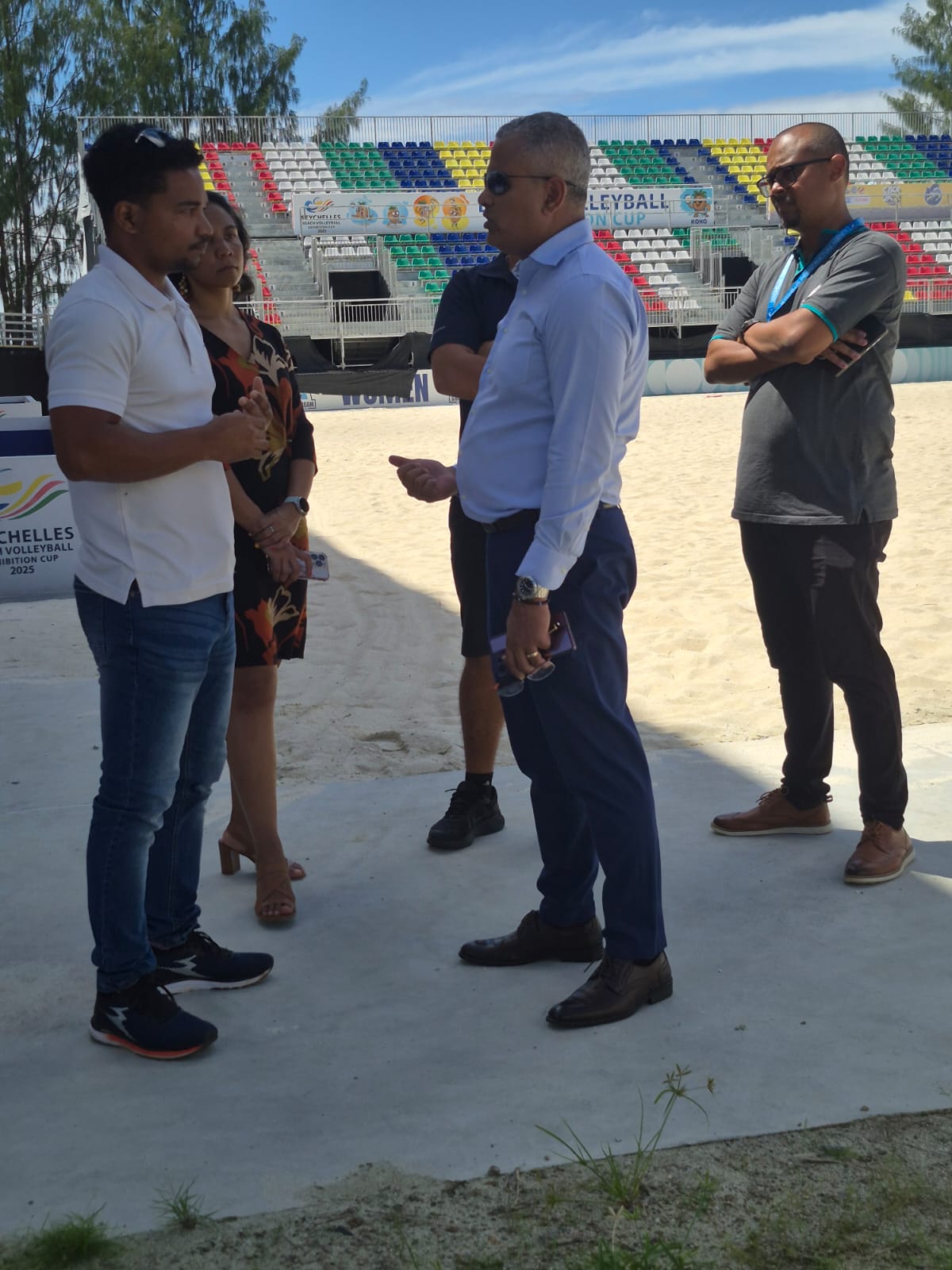 Vice President Sebastien Pillay visits Ste Anne Jetty