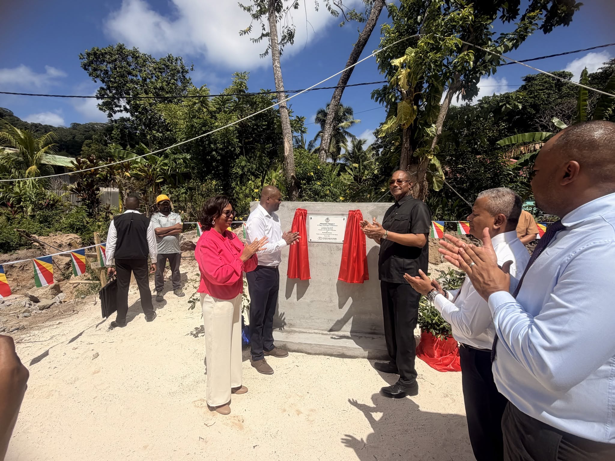 Inauguration of the first Mid-Range Condominium Housing Project on La Digue 